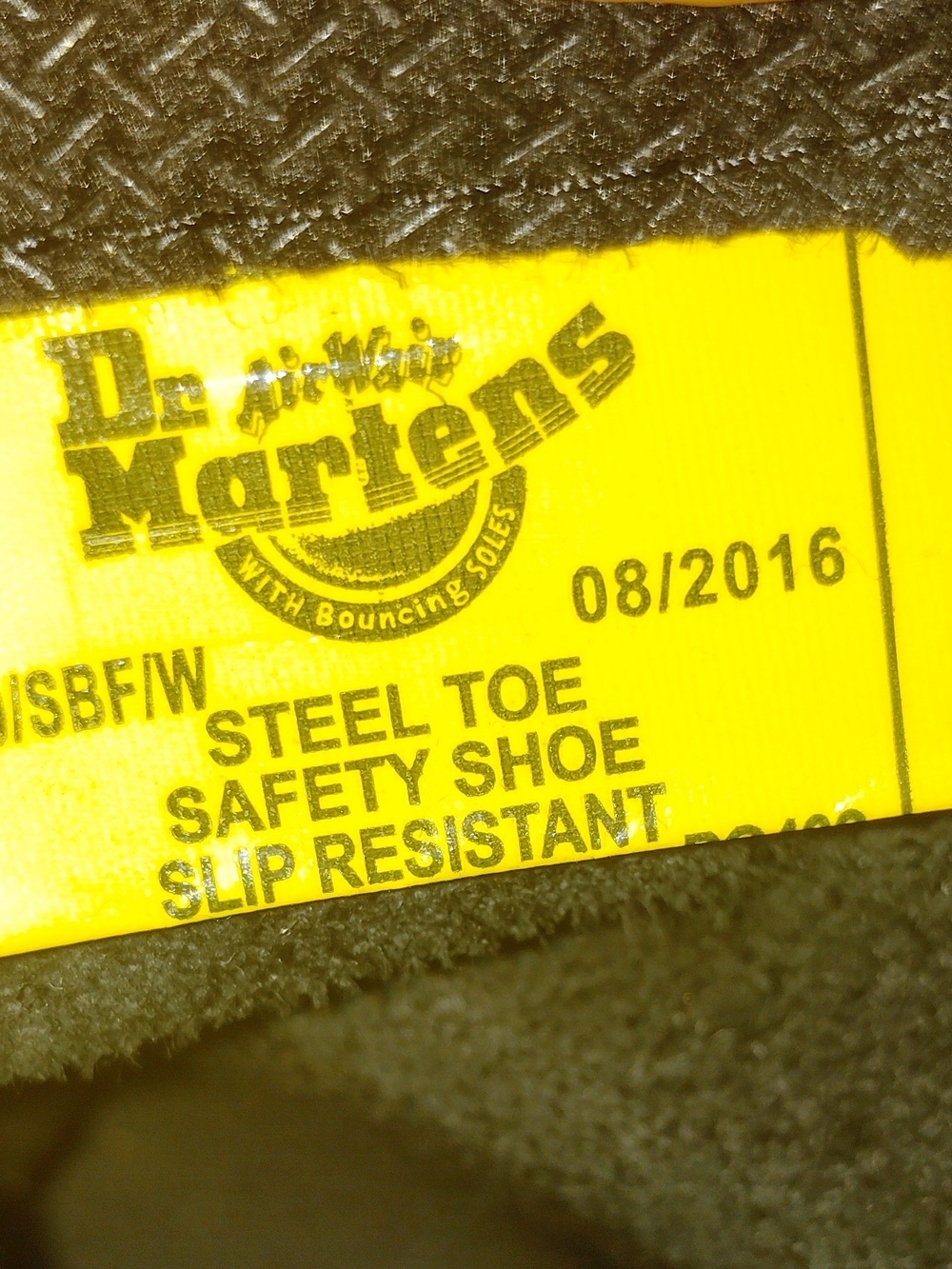 Dr. Martens Black Boots Steel Toe Boots - Size 8 - Picture 4 of 9